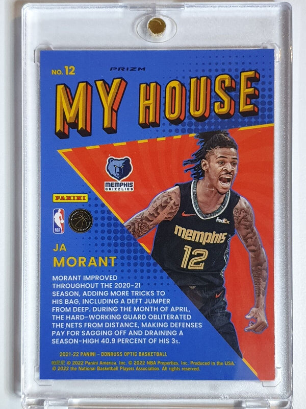 2021 Donruss Optic Ja Morant #12 PURPLE HOLO My House  - Ready for Grading