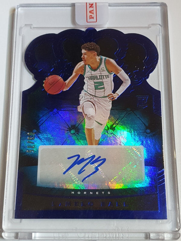 2021 Crown Royale LaMelo Ball Rookie #AUTO BLUE /75 HOLO - Panini Sealed