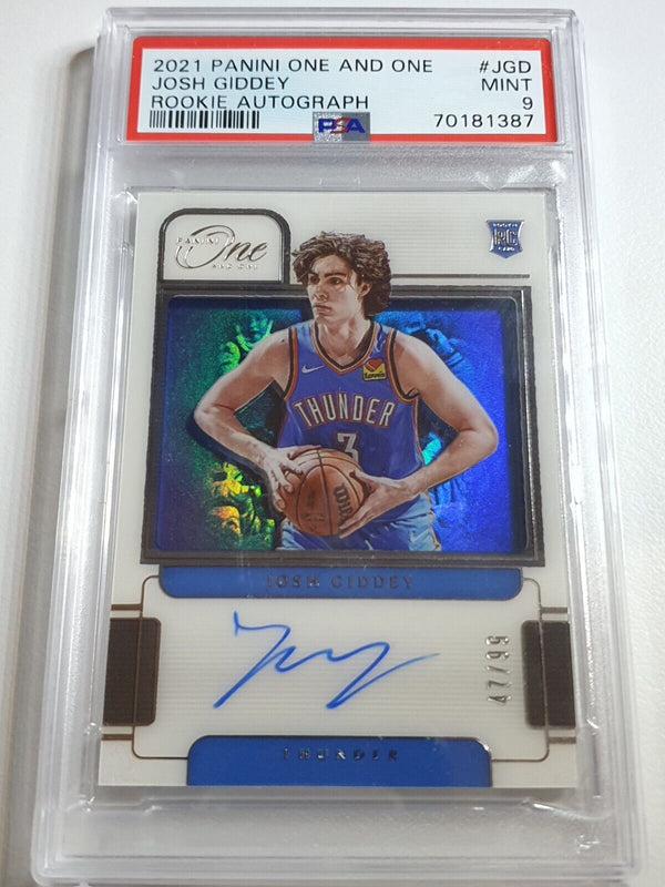 2021 One and One Josh Giddey AUTO /99 Rookie Autograph RC - PSA 9 (POP 1)