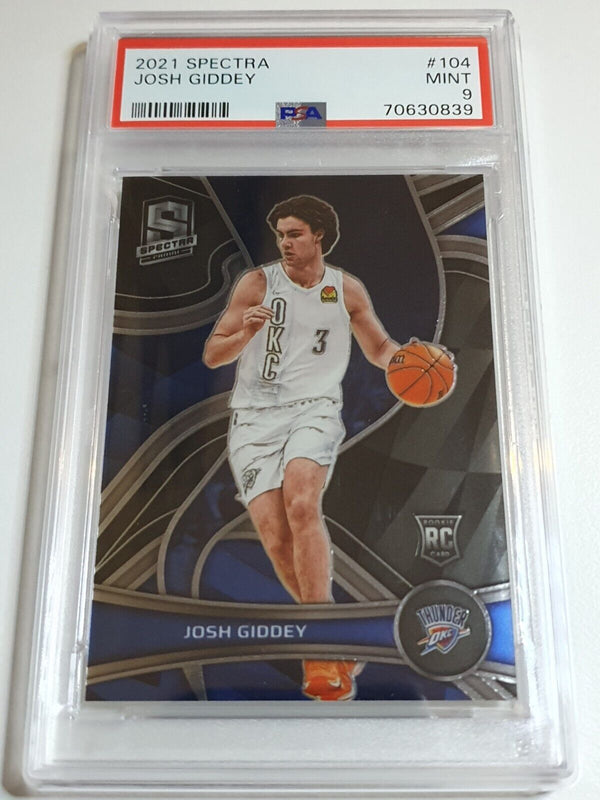 2021 Panini Spectra Josh Giddey Rookie #104 RC - PSA 9 (POP 2)