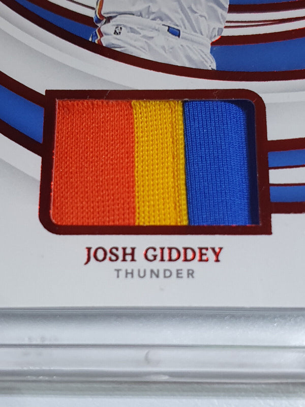 2021 Panini Immaculate Josh Giddey Rookie #PATCH RED /25 RC 3 Color Jersey