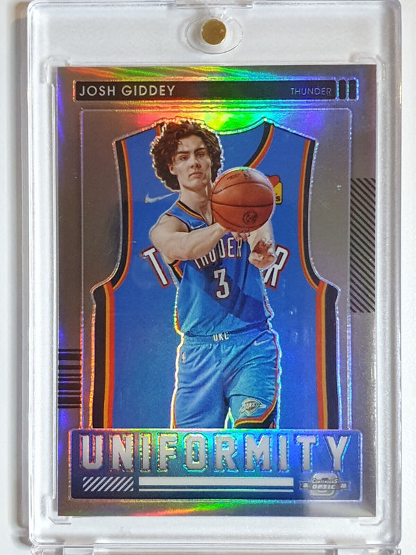 2021 Contenders Optic Josh Giddey Rookie #30 SILVER Holo RC - Ready to Grade