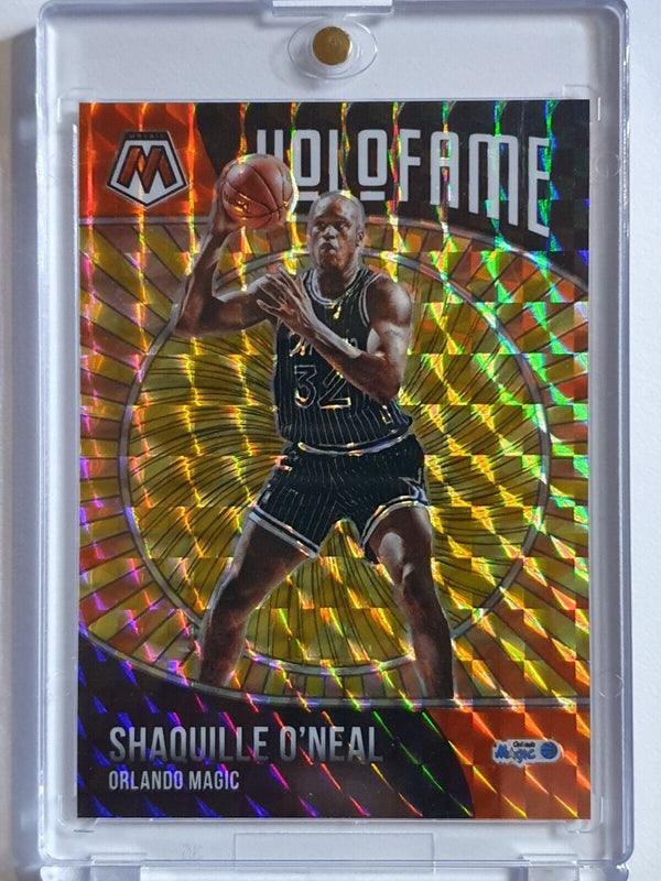 2020 Panini Mosaic Shaquille O'Neal #3 REACTIVE YELLOW /99 Prizm - Rare