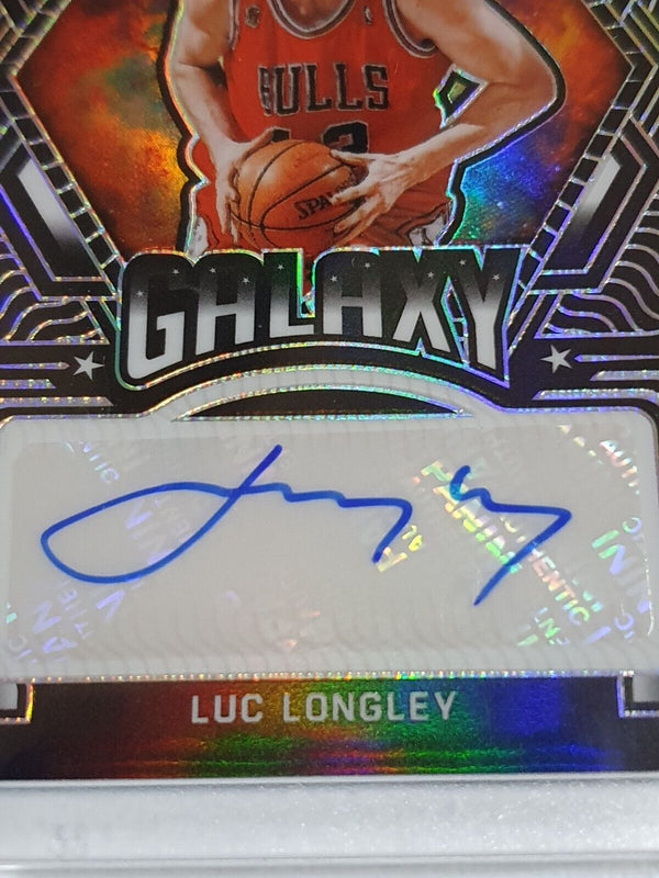 2021 Panini Obsidian Luc Longley AUTO Galaxy /149 Holo Autographs - Rare