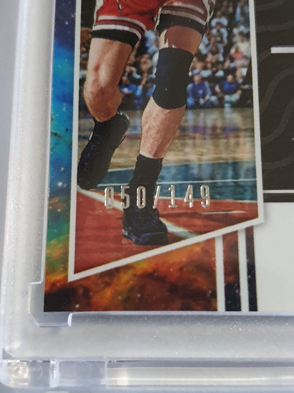 2021 Panini Obsidian Luc Longley AUTO Galaxy /149 Holo Autographs - Rare