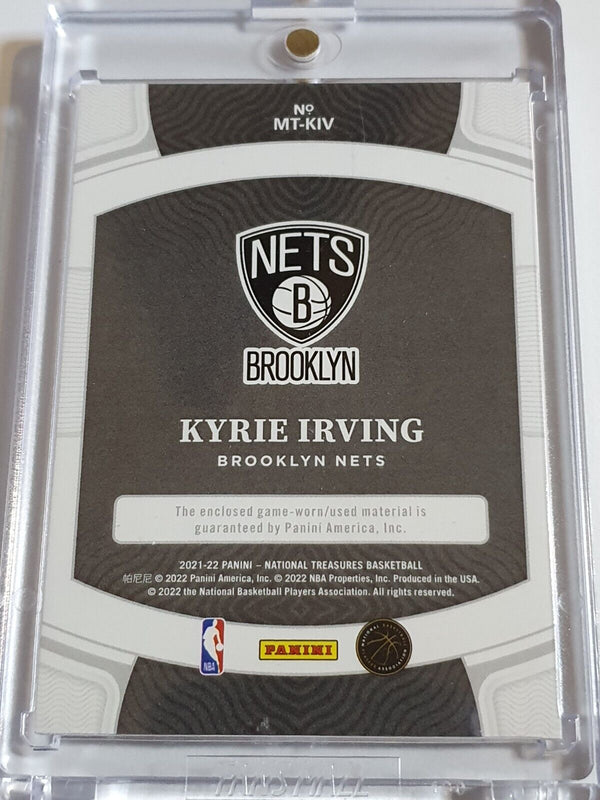 2021 Panini National Treasures Kyrie Irving #PATCH /99 Game Worn Jersey - Rare