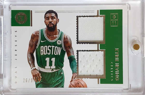 2017 Panini Encased Kyrie Irving #PATCH /99 Game Worn Dual Jersey - Rare