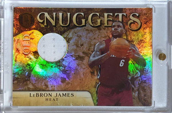 2010 Panini Gold Standard Lebron James #PATCH /199 Game Worn Jersey - Rare