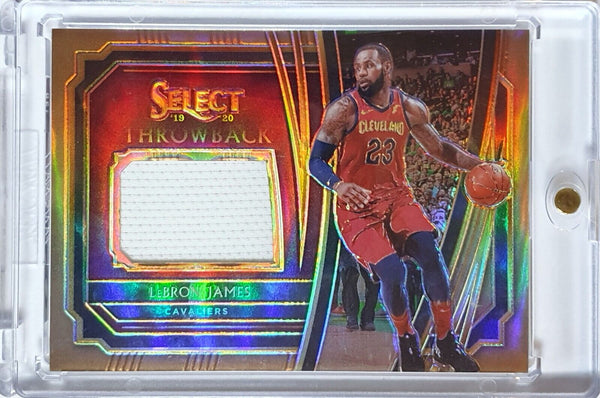 2019 Panini Select LeBron James #PATCH COPPER /49 Game Worn Jersey - Rare