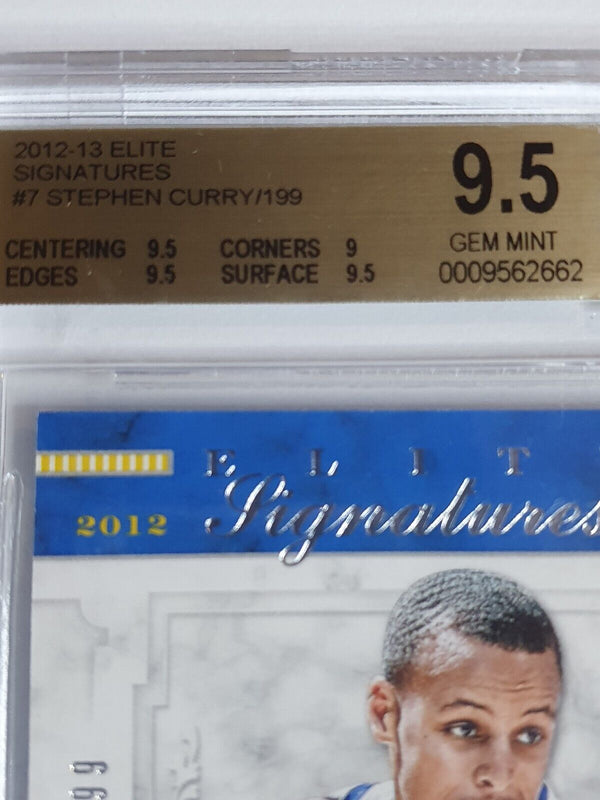 2012 Panini Elite Stephen Curry AUTO /199 Signatures - BGS 9.5 (POP 5)