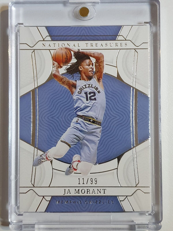 2021 Panini National Treasure Ja Morant #65 SILVER /99 Prizm - Ready for Grading