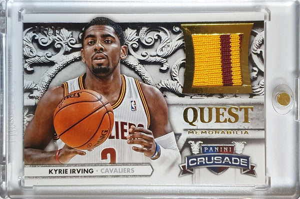 2013 Panini Crusade Kyrie Irving #PATCH PRIME /25 Game Worn Jersey - Rare