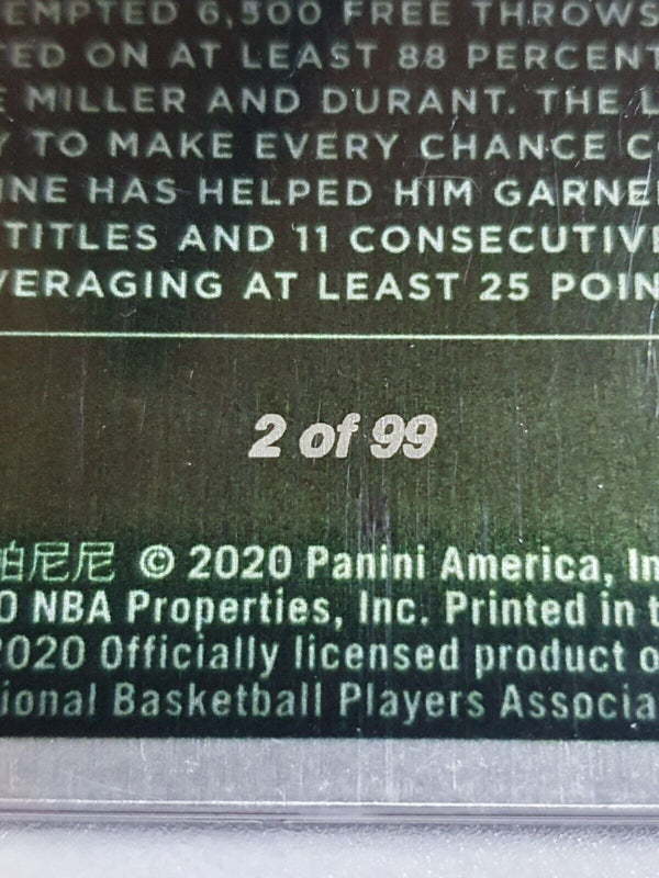 2020 Impeccable Kevin Durant #4 STAINLESS STARS /99 - Ready to Grade