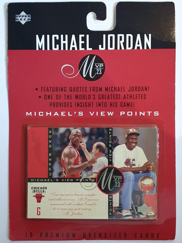 1997 Upper Deck Michael Jordan View Points Set (10 Jumbo Cards) - Factory Sealed