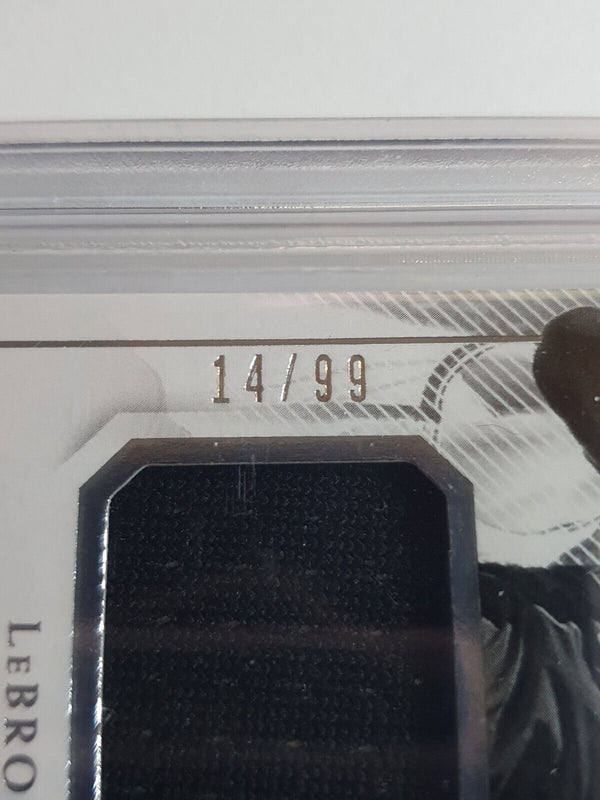 2017 National Treasures LeBron James #PATCH /99 Game Worn Jersey - BGS 9 (POP 4)
