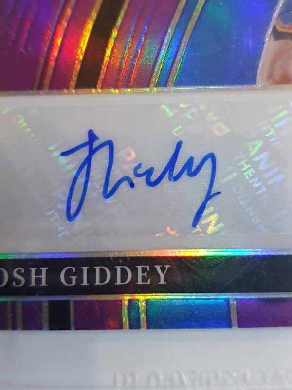 2021 Select Josh Giddey Rookie Patch Auto PURPLE /99 Prizm RPA - BGS 9 (POP 1)