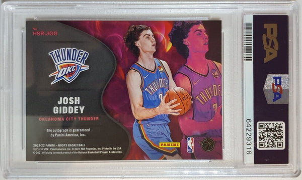 2021 NBA Hoops Josh Giddey Rookie AUTO Hot Signatures Rookie - PSA 9 (POP 12)