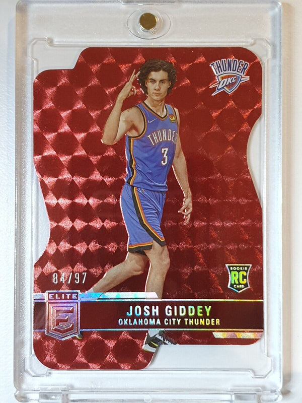 2021 Donruss Elite Josh Giddey Rookie #243 RED DIE CUT /97 - Ready to Grade