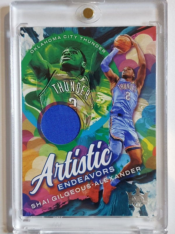 2021 Panini Court Kings Shai Gilgeous-Alexander #PATCH Game Worn Jersey - Rare
