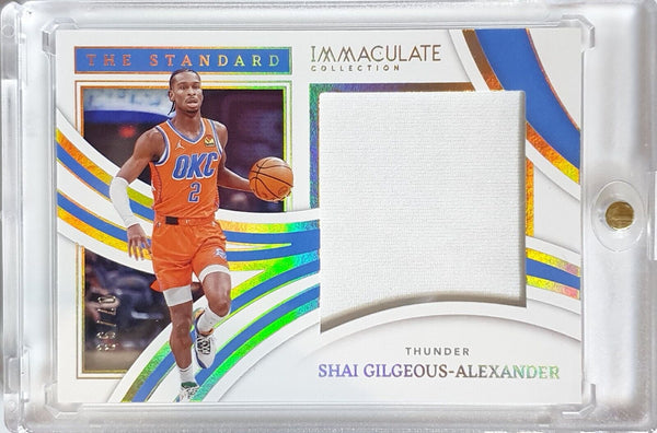 2021 Immaculate Shai Gilgeous-Alexander #PATCH /99 Game Worn Jersey - Rare