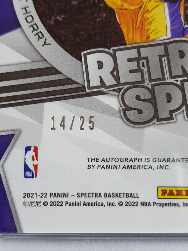 2021 Panini Spectra Robert Horry AUTO META /25 Prizm Retro Spect - Rare