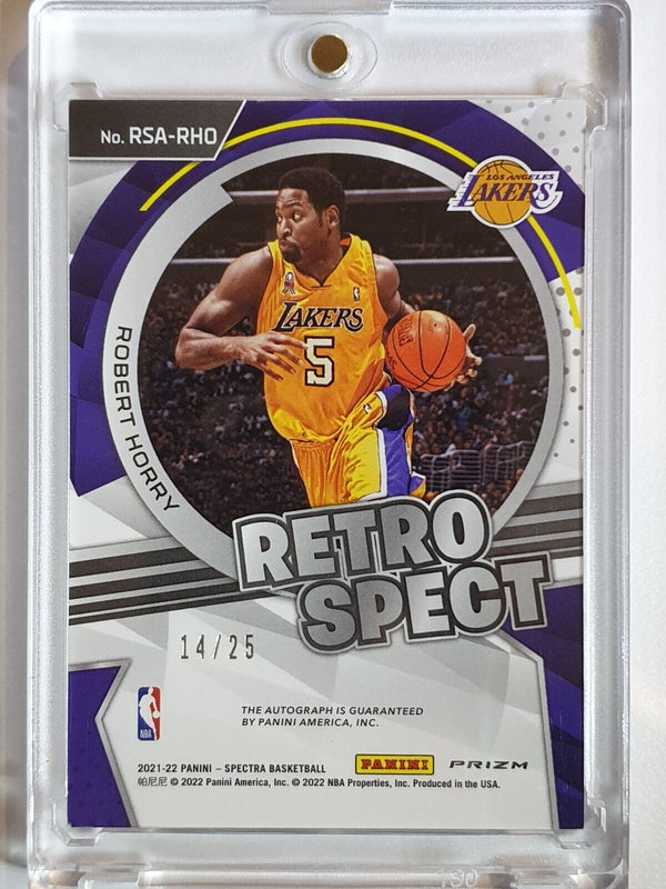 2021 Panini Spectra Robert Horry AUTO META /25 Prizm Retro Spect - Rare