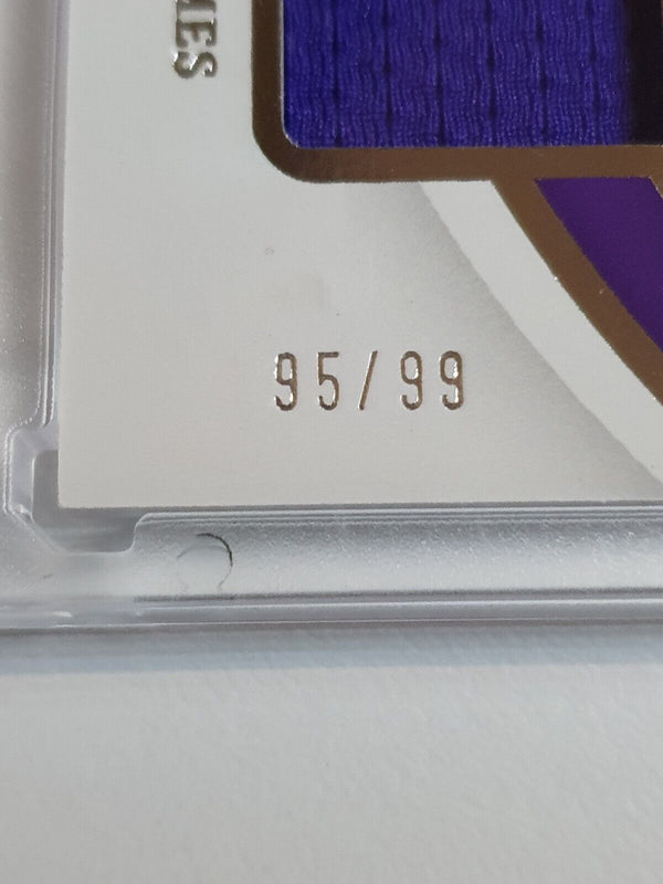 2021 Panini Immaculate LeBron James #PATCH /99 Game Worn Jersey - Rare