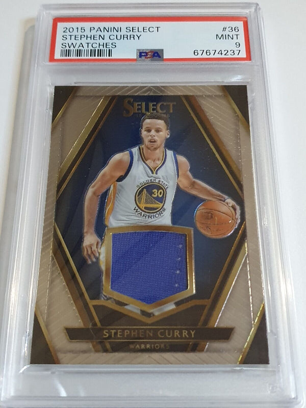 2015 Select Stephen Curry #PATCH /99 Game Worn Jersey - PSA 9 (POP 1)