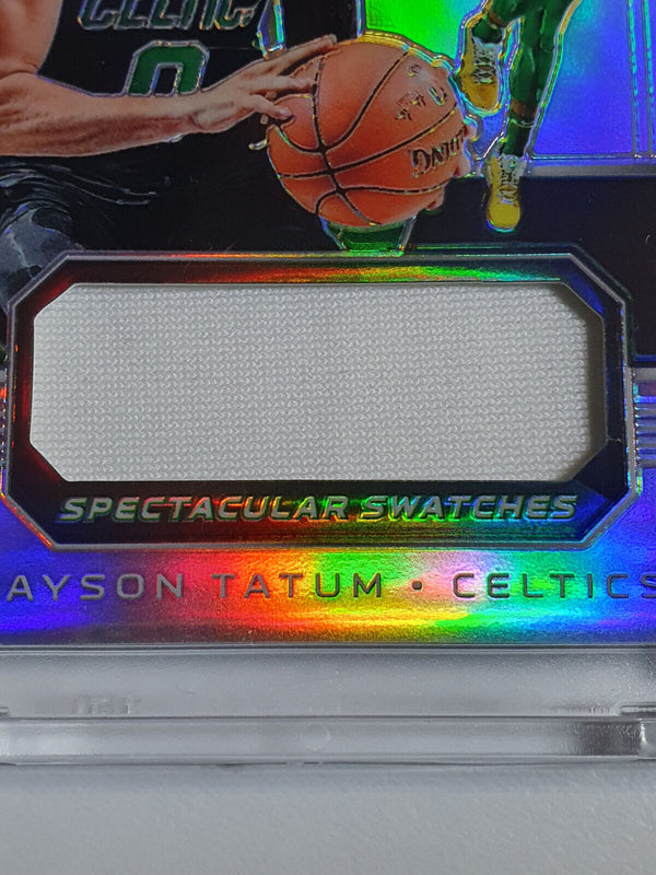 2018 Panini Spectra Jayson Tatum #PATCH Silver /99 Game Worn Jersey - Rare
