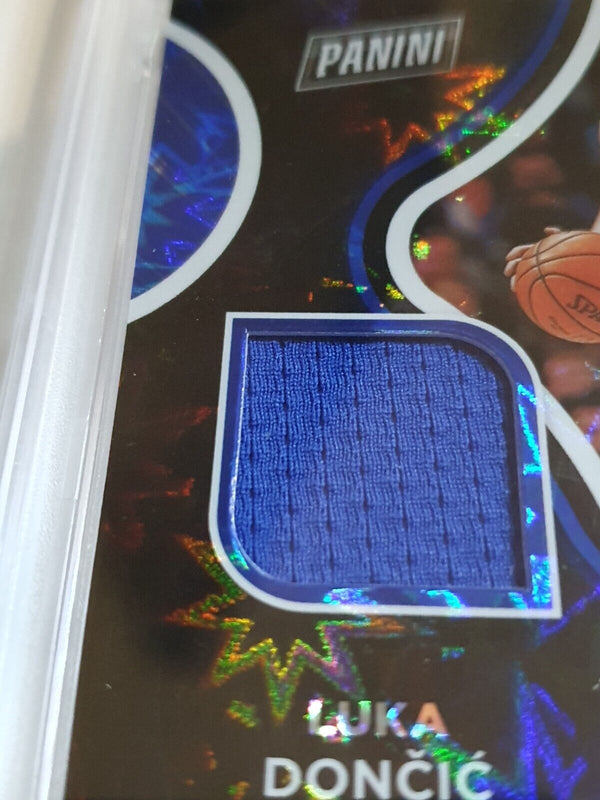 2020 Panini Luka Doncic #PATCH EXPLOSION /99 Game Worn Jersey - PSA 9 (POP 3)