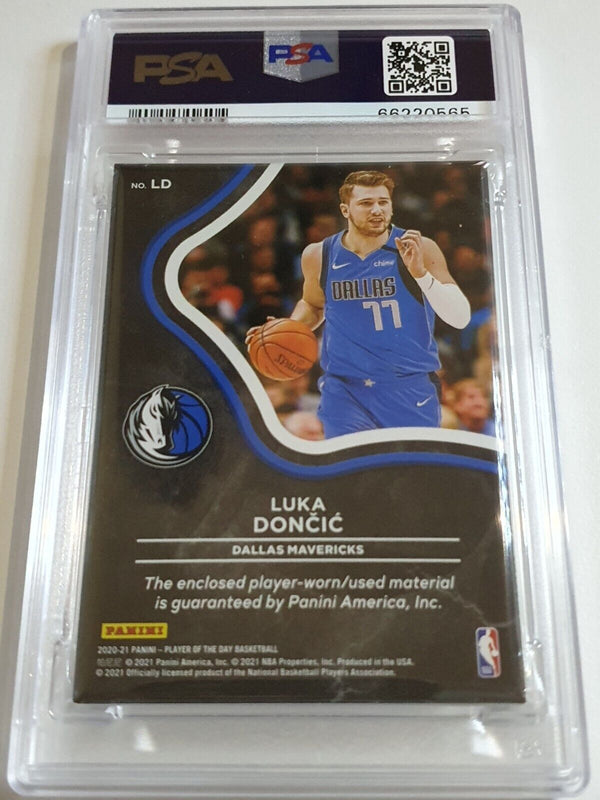 2020 Panini Luka Doncic #PATCH EXPLOSION /99 Game Worn Jersey - PSA 9 (POP 3)