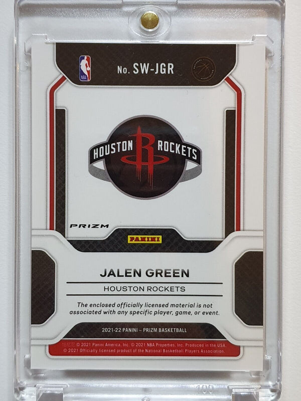 2021 Prizm Jalen Green Rookie #PATCH ORANGE CRACKED ICE Sensational Swatches