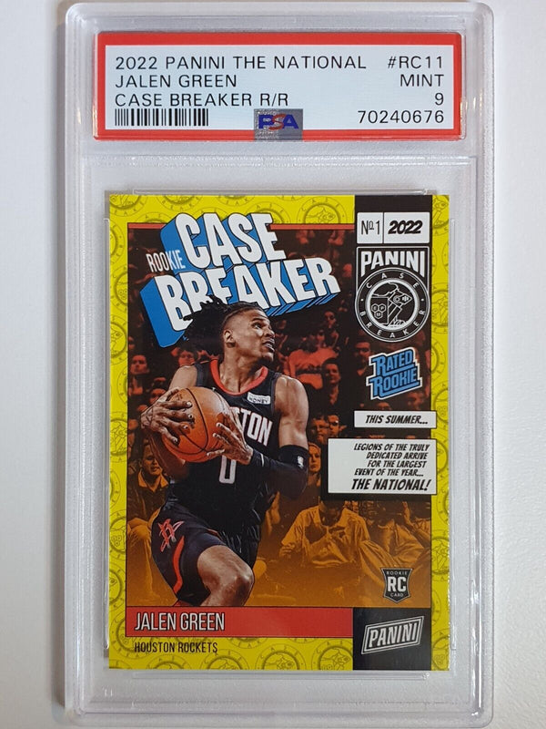 2022 The National Jalen Green Rookie#RC11 CASE BREAKER /99 - PSA 9 (POP 2)