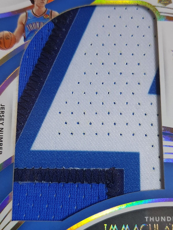 2021 Immaculate Josh Giddey Rookie #PATCH 3 Color Jumbo Jersey /50 - Rare