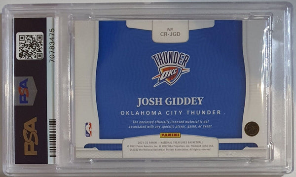 2021 National Treasures Josh Giddey Rookie PRIME #PATCH /25 - PSA 9 (POP 1)