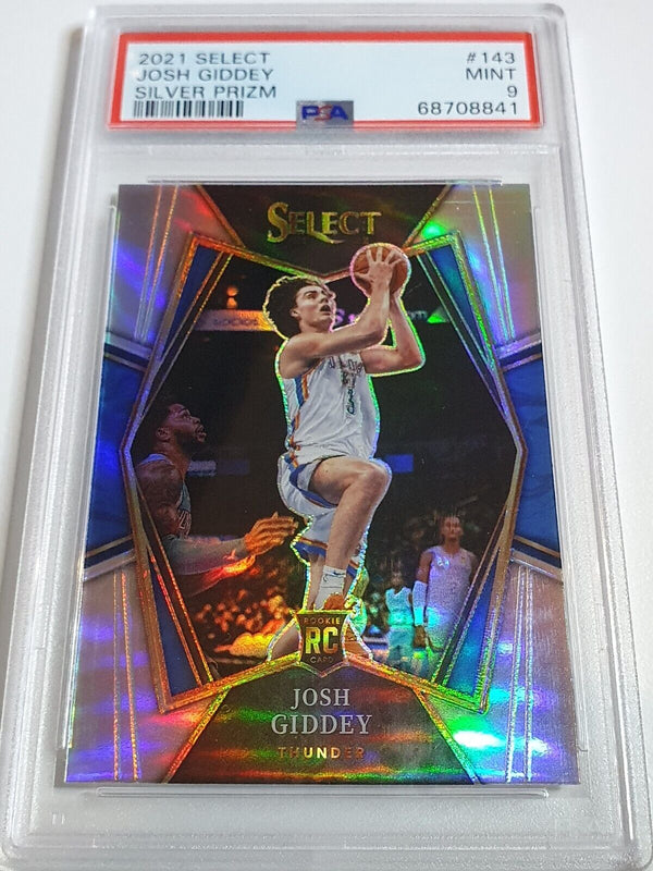 2021 Select Josh Giddey Rookie #143 SILVER Prizm RC - PSA 9 (POP 6)