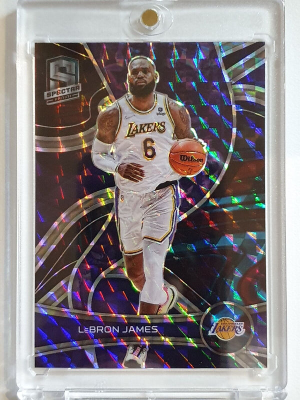 2021 Spectra Lebron James #6 INTERSTELLAR Prizm /49 Variation - Ready to Grade