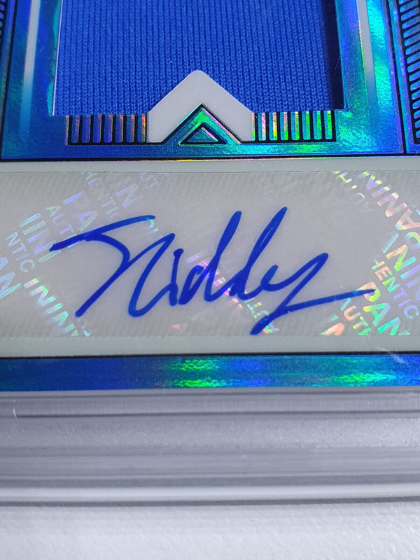 2021 Obsidian Josh Giddey Rookie Patch Auto BLUE FLOOD /27 HOLO - PSA 9 (POP 1)