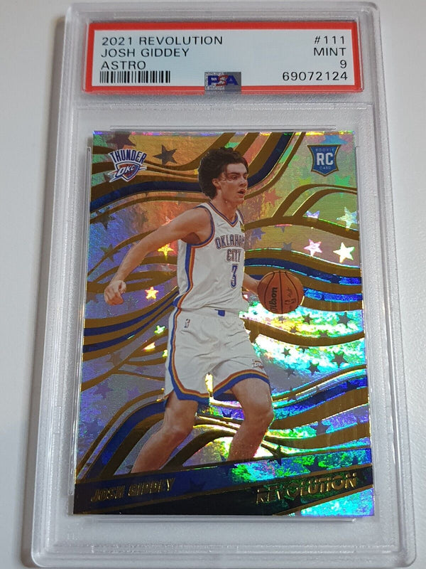2021 Panini Revolution Josh Giddey Rookie #111 ASTRO HOLO RC - PSA 9 (POP 13)