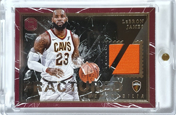 2017 Panini Cornerstones LeBron James #PATCH Game Worn Jersey - Rare