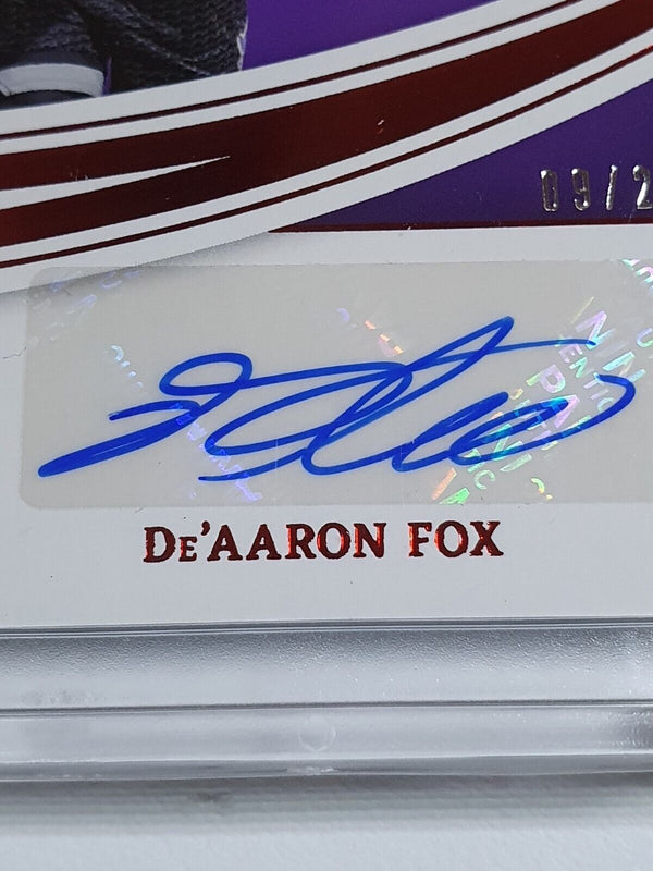 2019 Panini Immaculate De'Aaron Fox AUTO RED /25 Modern Marks - Very Rare