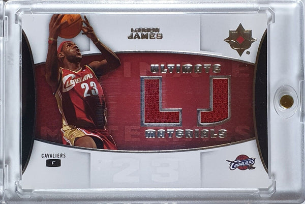 2007 Upper Deck NBA Ultimate Lebron James #PATCH Game Worn Dual Jerseys - Rare