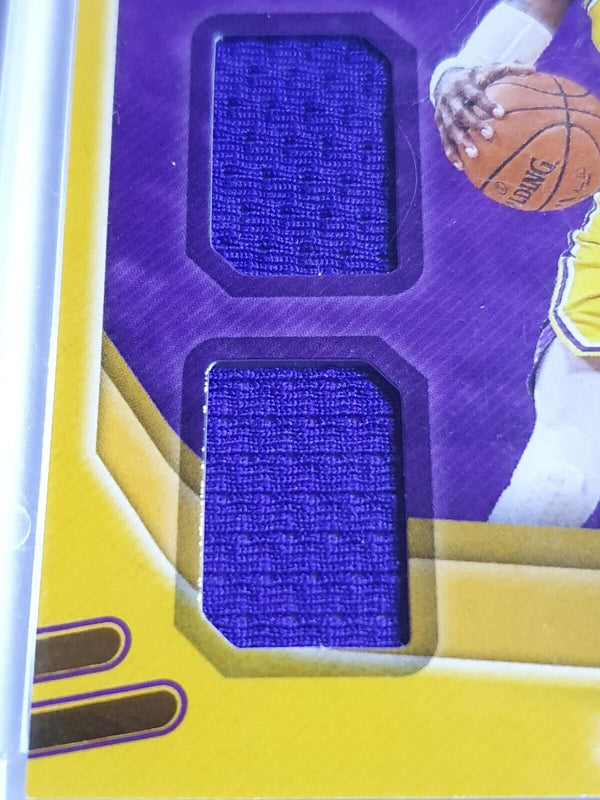 2020 Panini Absolute LeBron James #PATCH Game Worn Dual Jersey - Rare