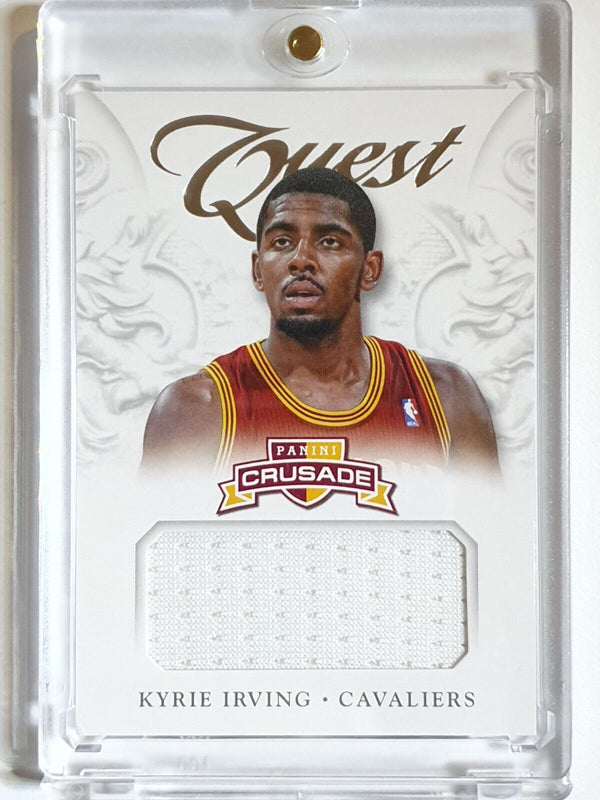 2012 Panini Crusade Kyrie Irving #PATCH Game Worn Jersey - Rare