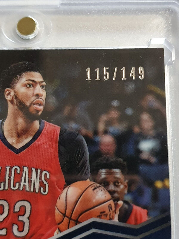 2016 Spectra Anthony Davis #PATCH SILVER /149 TRIPLE Game Worn Jerseys - Rare