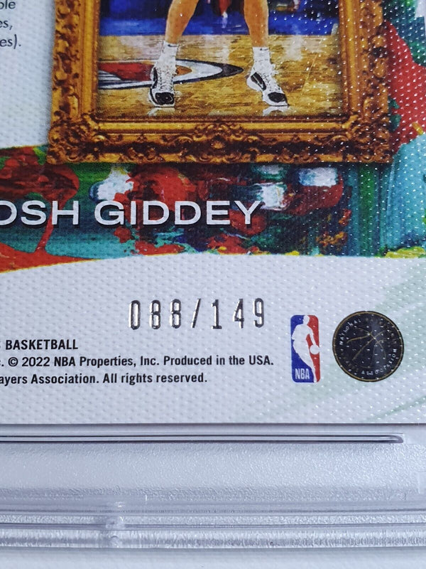 2021 Court Kings Josh Giddey Rookie #5 RUBY RED /149 First Steps - PSA 9 (POP 2)