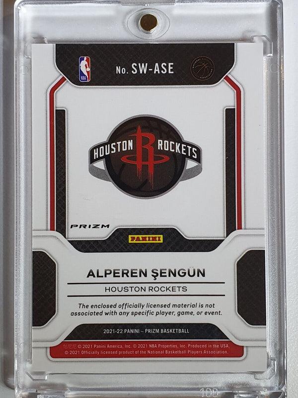 2021 Prizm Alperen Sengun Rookie #PATCH ORANGE CRACKED ICE Sensational Swatches