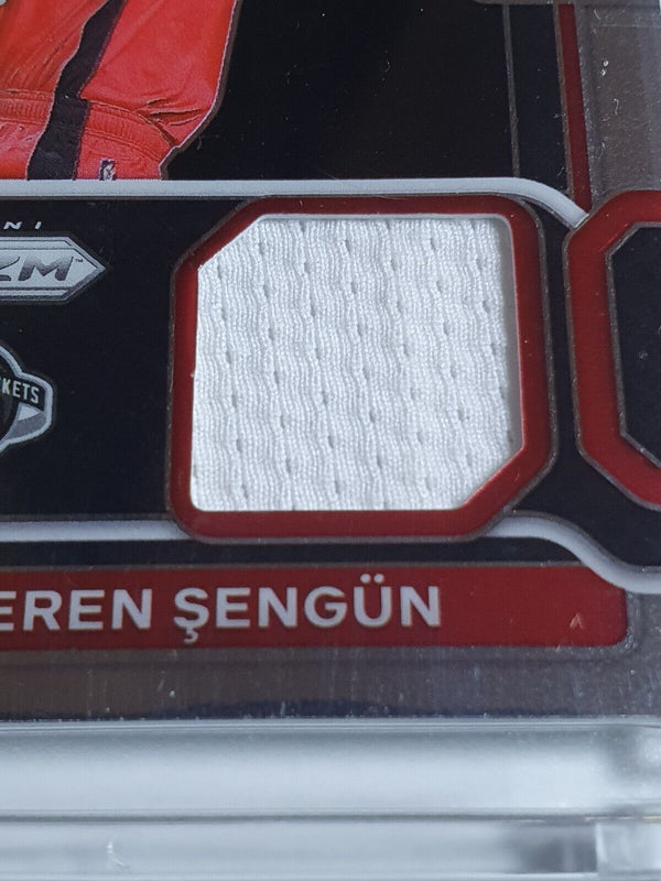 2021 Prizm Alperen Sengun Rookie #PATCH Sensational Swatches Jersey - Rare