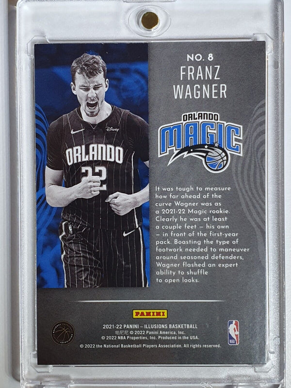 2021 Illusions Franz Wagner Rookie #8 CRACKED ICE TOUGH CASE HIT RC - Rare