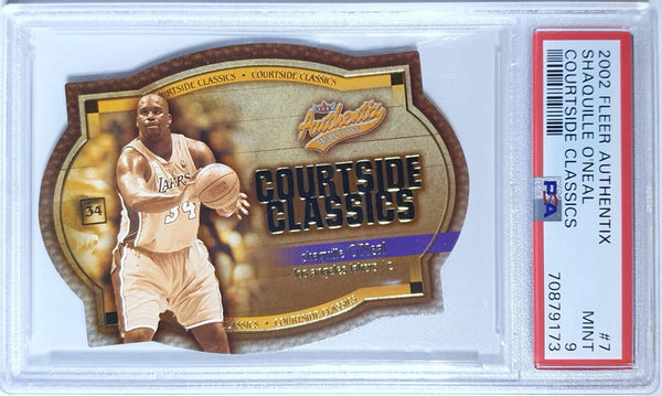 2002 Fleer Authentix Shaquille O'Neal #7 Courtside Classics - PSA 9 (POP 1)